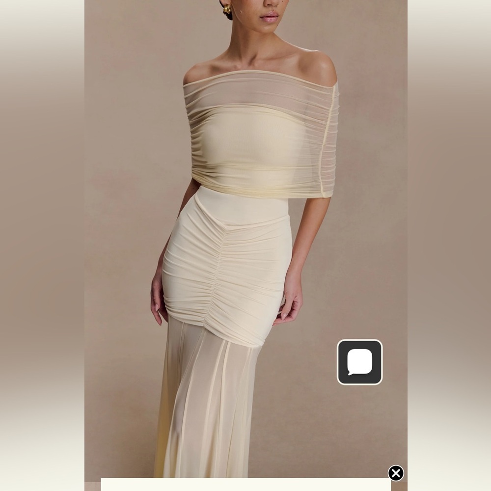 MESHKI Caspian dress in ivory- size small - Picture 8 of 11